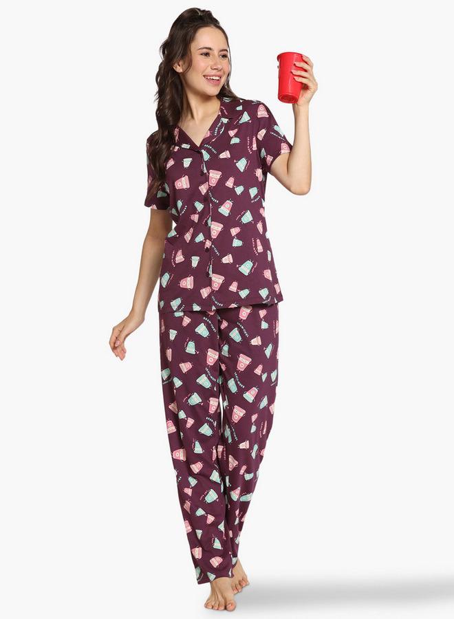 Zivame All-Over Print Pyjama Set - Image 4