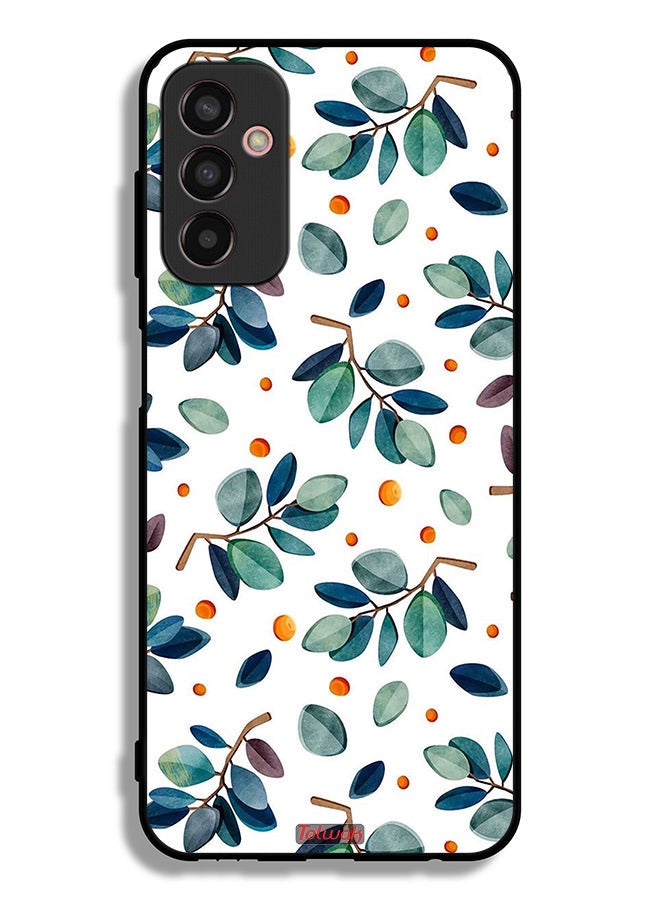 Tolwak Samsung Galaxy F13 Protective Case Cover Leaves - Image 2