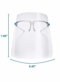Y&D Reusable Silicone Safety Face Mask, Anti Air Dust Glasses Style Visor, 6 Pcs Transparent Fog Layer Unisex Mouth Cover Fashion Protective for Daily Use  - Image 2