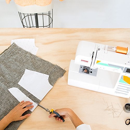 Janome MOD-50 Computerized Sewing Machine with 50 Built-In Stitches, 3 One-Step Buttonholes, Drop Feed and Accessories - Image 5