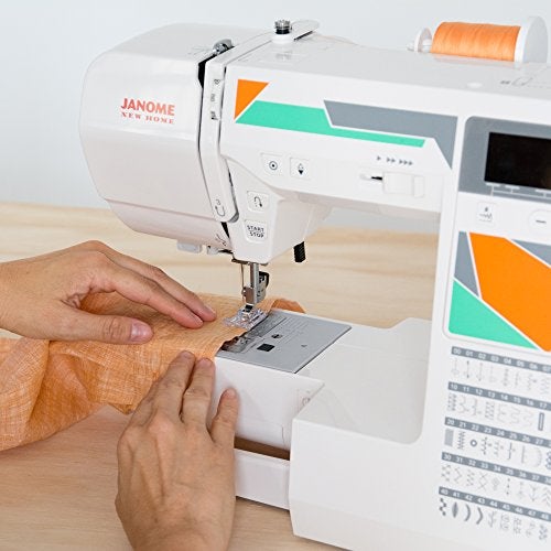 Janome MOD-50 Computerized Sewing Machine with 50 Built-In Stitches, 3 One-Step Buttonholes, Drop Feed and Accessories - Image 4