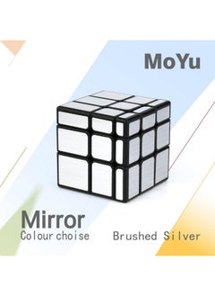 D ETERNAL D ETERNAL Moyu Mofang Jiaoshi Silver Mirror Cube 3X3 High Speed Cube, Kid  - Image 5