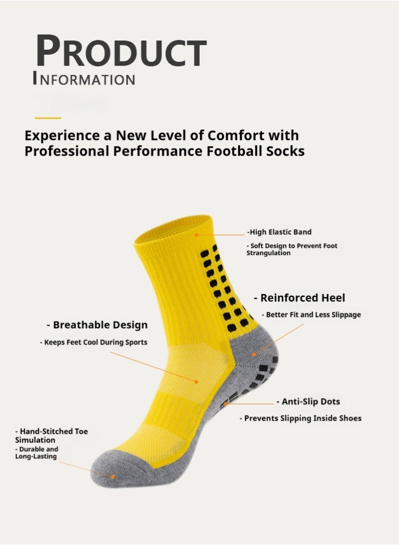 Kenzs Men's professional football socks (mid-tube) with good wrapping, non-slip, moisture absorption and deodorization - Image 4