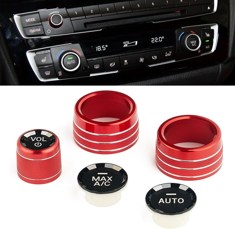 Yurefax Control Knob Cover Ring Set for BMW - Image 2