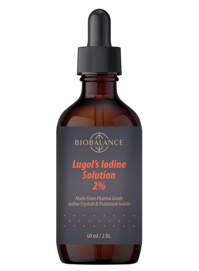 Bio Balance Bio Balance Lugol's 2 % 2 fl. oz. Extra Pure Grade, 2.5 mg Iodine Per Drop Heavy Metals-Free Iodine Solution Preservative-Free, Glass Dropper Bottle , 60ml  - Image 1