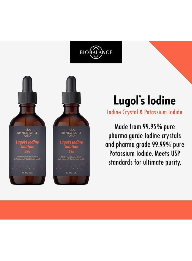 Bio Balance Bio Balance Lugol's 2 % 2 fl. oz. Extra Pure Grade, 2.5 mg Iodine Per Drop Heavy Metals-Free Iodine Solution Preservative-Free, Glass Dropper Bottle , 60ml  - Image 5