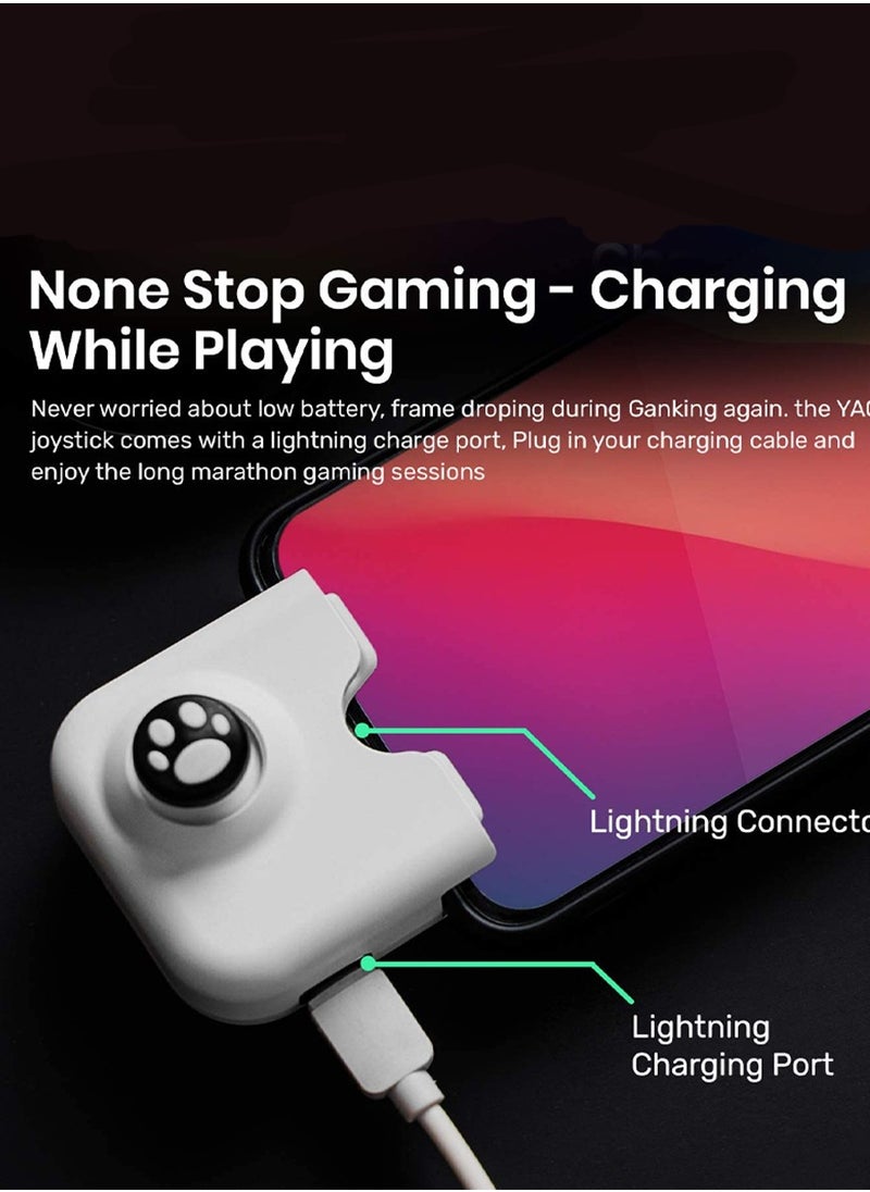 YAO - Game Controller Joystick and Gamepad with Charging Port for iPhone iPad Gaming Play While Charging Device Gives Best Gaming Experience Gives Real Feel and Awesome Control by Enhancing Your Power - Image 1