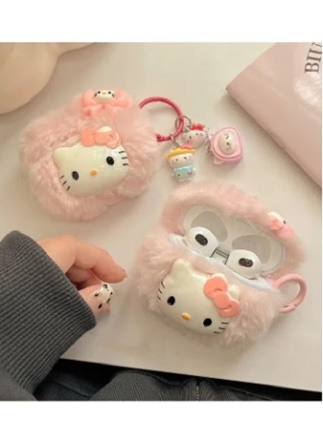 dida-cosmos - For Bluetooth Headset Air Pods Pro 2 Generation Protective Case - Hello Kitty Protective Case - Plush Drop Resistant Waterproof Case - Image 1