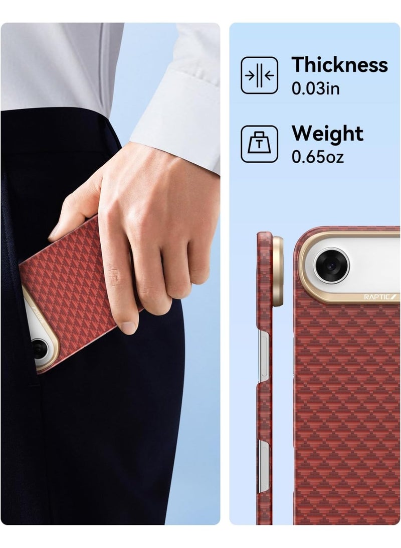 RAPTIC غطاء أراميد لجهاز آيفون إير [ماج سيف] فائق النحافة 1500D من ألياف الأراميد - شرقي - Image 5
