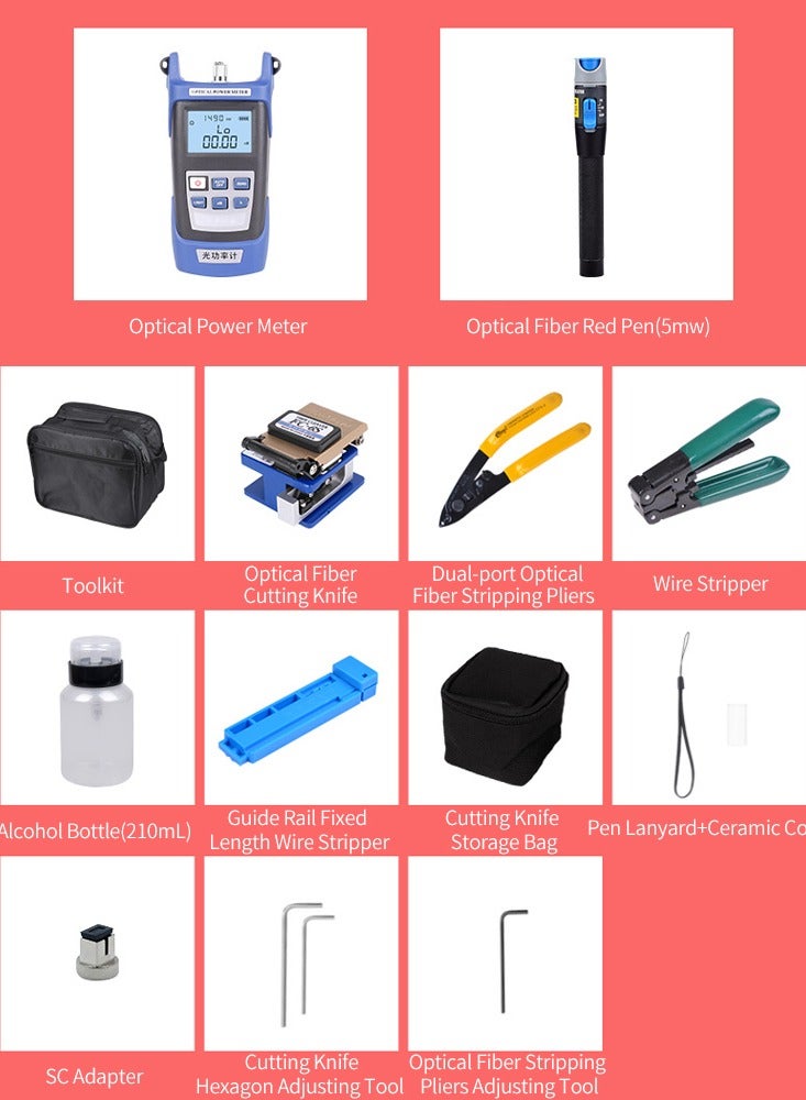 Fiber Cleaver Kit Including Power Meter, Red Pen, Wire Plier - Image 5