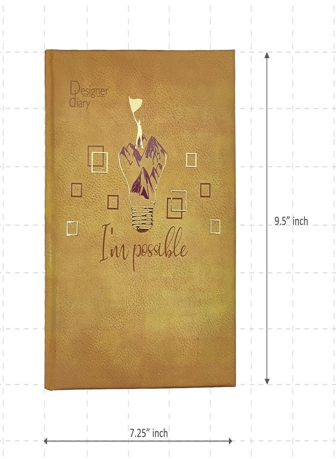 Cubic 2025 Premium I'm Possible Theme Gift Set| Diary Calendar Pen | Executive diary|B5 Size|Month Cut| Natural Shade Paper|Best New Year Gift|Corporate Gift | With Book Mark | Sunday half - Image 3
