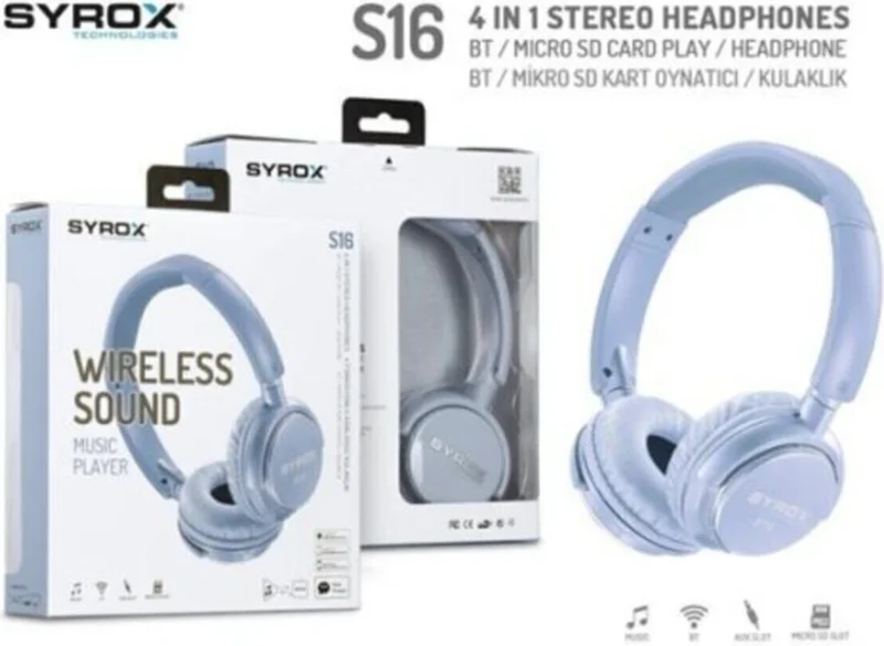 Nidage S16 Wireless Memory Card Bluetooth Over-Ear Headphones