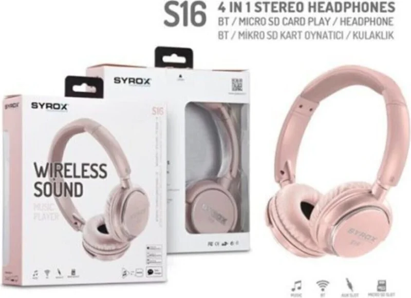 Nidage S16 Wireless Memory Card Bluetooth Over-Ear Headphones