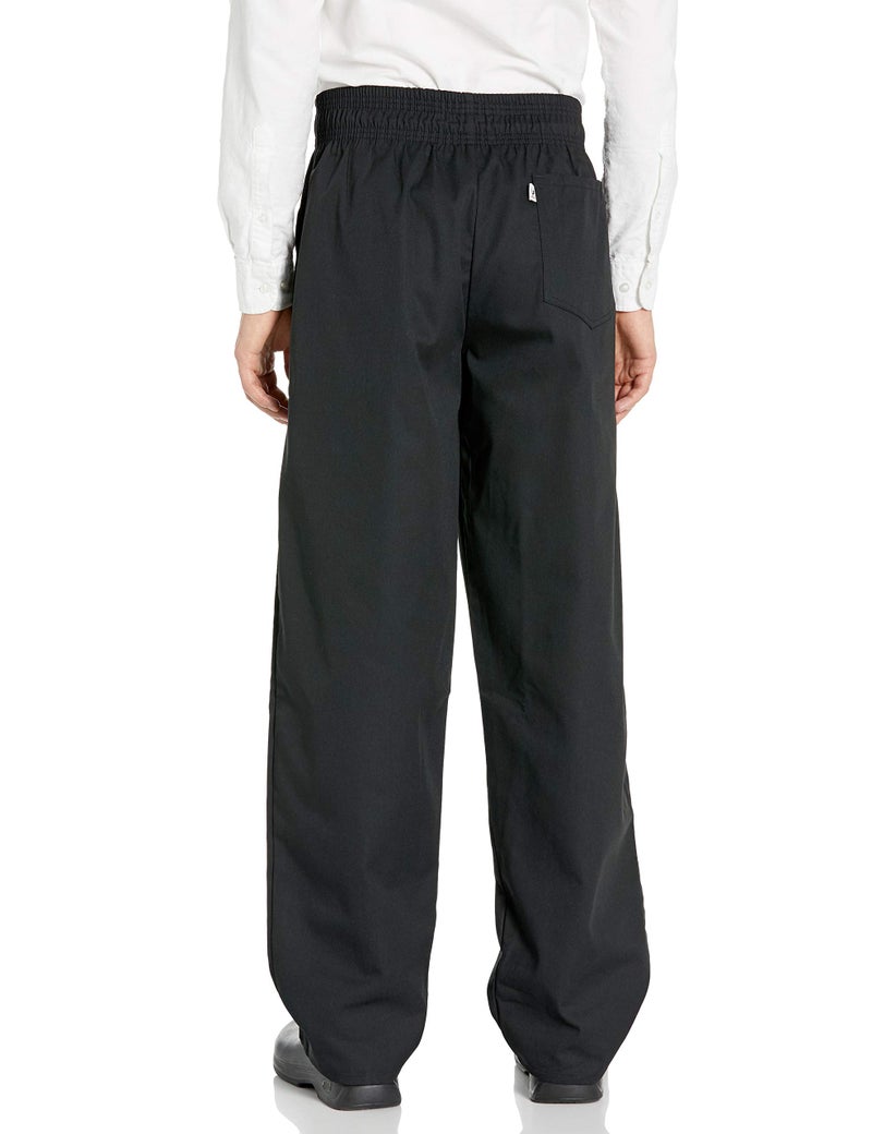 Uncommon Threads mens Classic Baggy With 3" Elastic Waist Chefs Pants, Black, X-Small US - Image 2