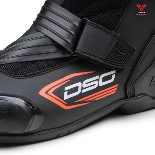 DSG Gp-1 Riding Boot- Black Racing Red (Size-11) - Image 4