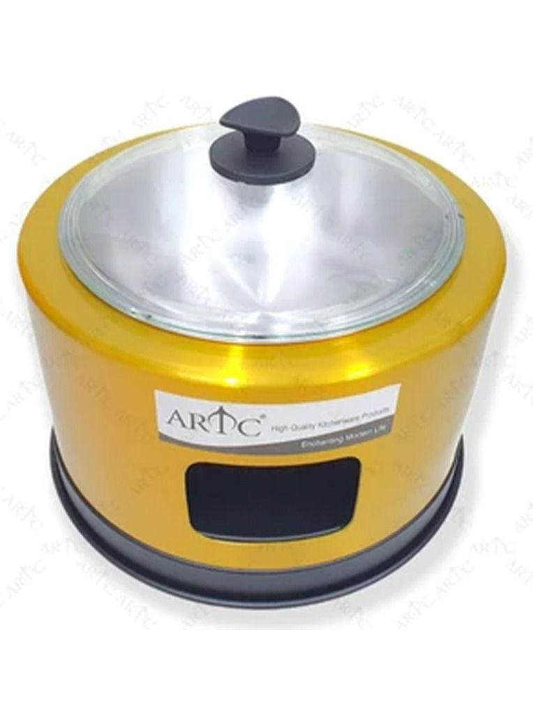 ARTC Golden Buffet Dish With Glass Lid - Image 2