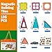 BUBUQE Magnetic Tiles Parking Building Playset with 10 PullBack Metal Cars for Kids Construction STEM Toy Preschool Creativity Learning Birthday Gift for Girls Boys Toddlers 3 4 5 6 7 8 - Image 4