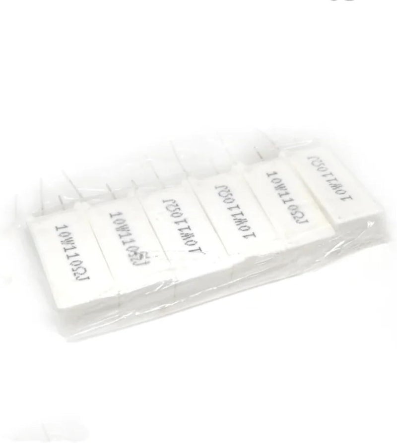 10Pcs 10WCement Ceramic Resistance 5%0.1~100K 0.22R 5R 6.8R 8R 10R 15R 22R 100R 300R 470R 1K 1.2K 5K 10K 3K Power Resistance(Horizontal 160 Ohm) - Image 4