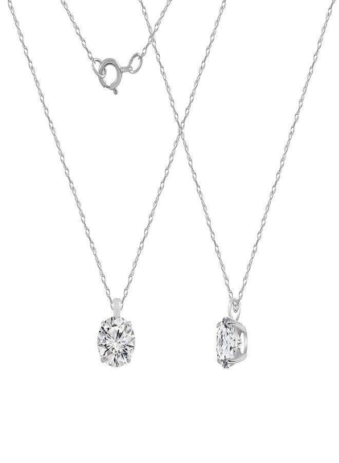 ديامون بليس قلادة DIAMONBLISS من الذهب الخالص عيار 10 أو 14 قيراطًا مرصعة بحجر زركونيا مكعب بوزن 1 قيراط - Image 3