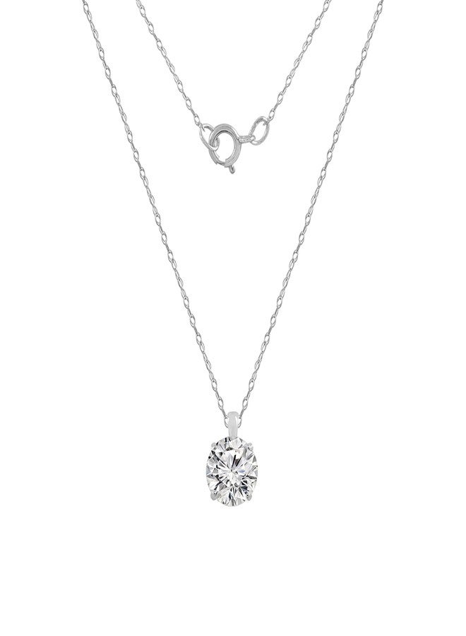 ديامون بليس قلادة DIAMONBLISS من الذهب الخالص عيار 10 أو 14 قيراطًا مرصعة بحجر زركونيا مكعب بوزن 1 قيراط - Image 1