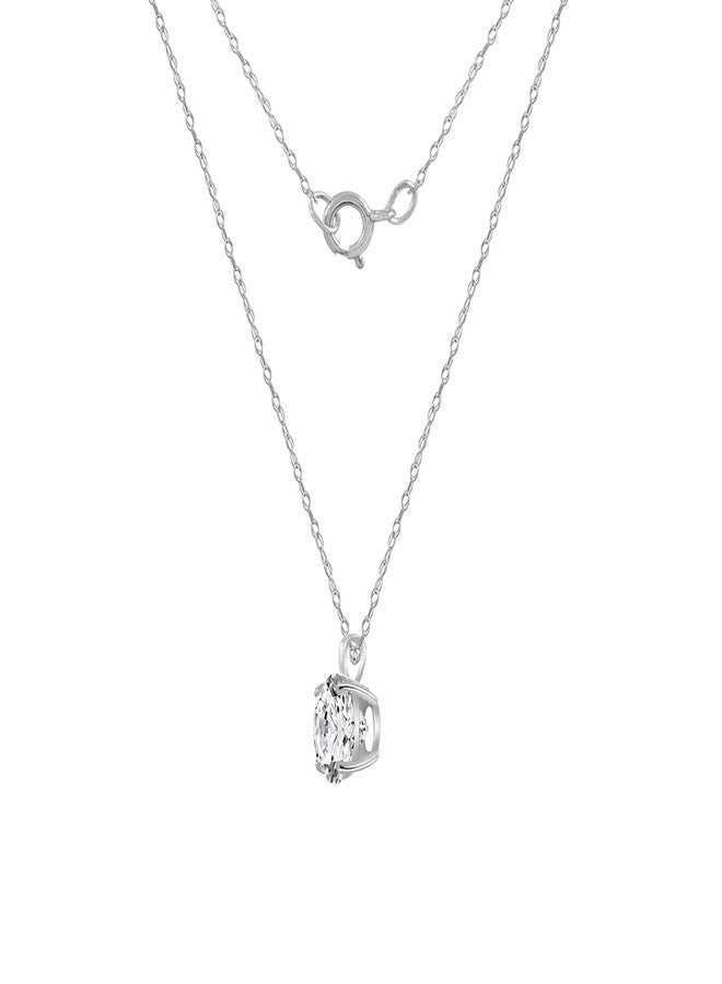 ديامون بليس قلادة DIAMONBLISS من الذهب الخالص عيار 10 أو 14 قيراطًا مرصعة بحجر زركونيا مكعب بوزن 1 قيراط - Image 2