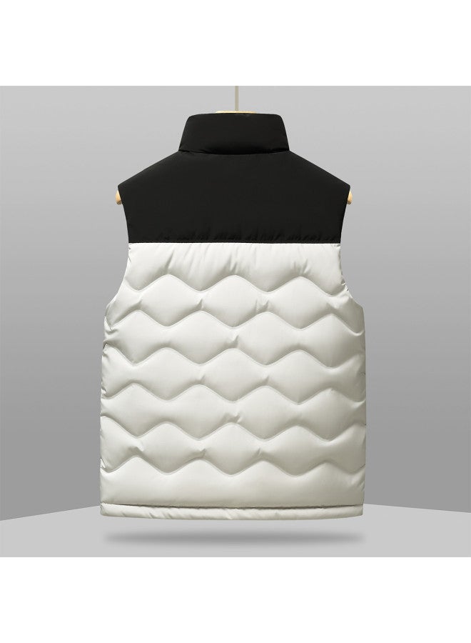 YaYa Sleeveless Vest Jacket Versatile Slim-fit Winter Warm Stand Collar Duck Down Waistcoat - Image 3