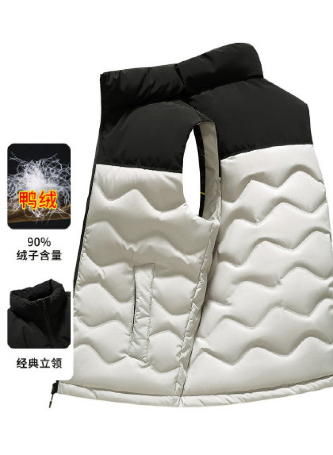 YaYa Sleeveless Vest Jacket Versatile Slim-fit Winter Warm Stand Collar Duck Down Waistcoat - Image 1