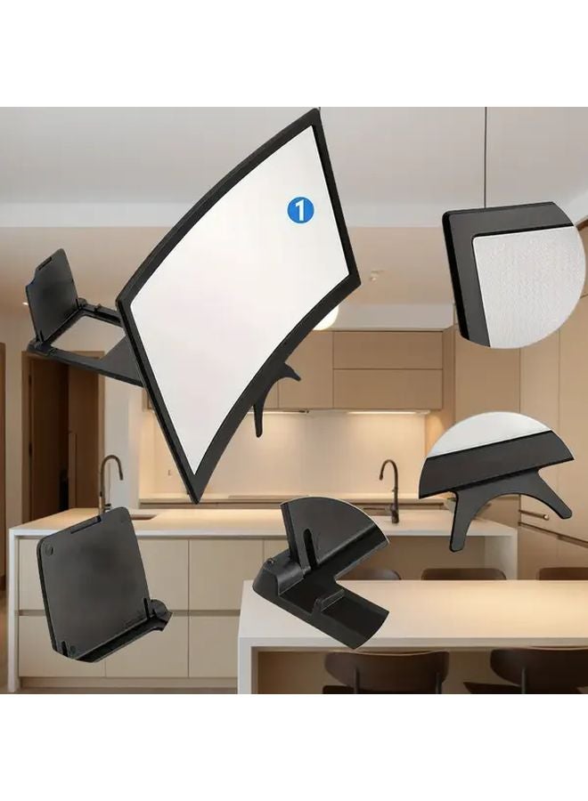 بلاك فرام إتش دي مكبر شاشة هاتف مضاد للانزلاق مع حامل قابل للطي لحجب الضوء الأزرق - Image 4