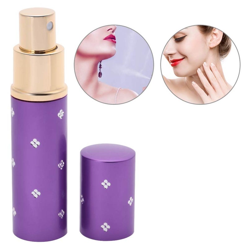 klarako Empty Perfume Bottle - Portable Perfume Bottle Empty Bottle Empty Bottle For Travel For Refillable Containers Refillable-Cosmetic-Containers Handbag (# 01) (Purple) - Image 5