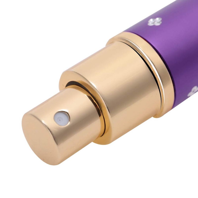 klarako Empty Perfume Bottle - Portable Perfume Bottle Empty Bottle Empty Bottle For Travel For Refillable Containers Refillable-Cosmetic-Containers Handbag (# 01) (Purple) - Image 2