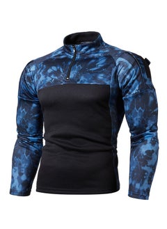 KUYING Outdoor Fitness Camouflage Jogging Men's Long Sleeved Sweatshirt  - Image 1