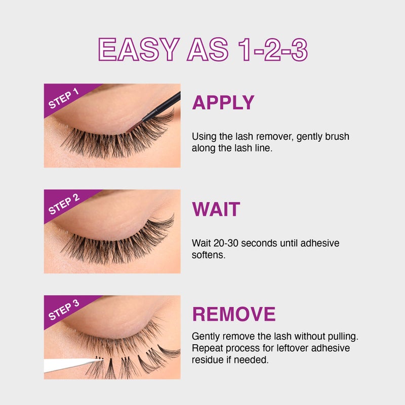 i.Envy i•ENVY Lash Remover for Lash Extension Cluster Lashes Individual Eyelashes Gentle Eye Removal for False Lashes DIY Lashes Bond and Seal Adhesive Glue Cleanser - Image 5