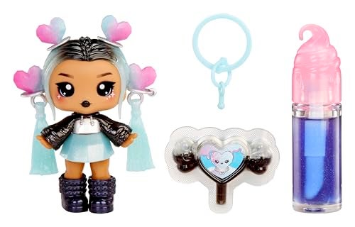 Yummiland Lip Gloss Doll Sour Sweeties Nina Heartpop Includes DIY Lip Gloss Removable Keychain Cosmetic Play Collectible Ages 4 - Image 1