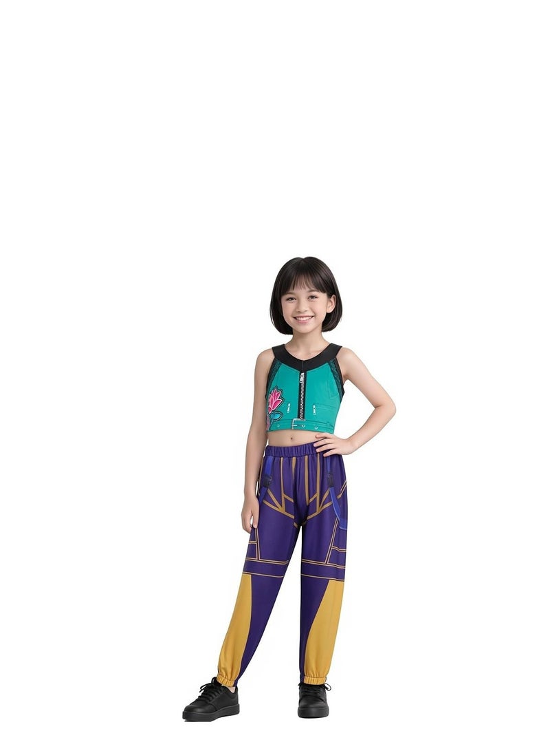 Y&D 1 Set KPOP Hunters Costume Kids Rumi Mira Zoey Cosplay Outfits Pop Singers Role Play - Image 1