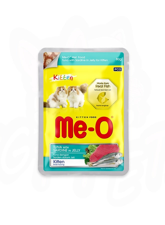 Kitten Tuna With Sardine In Jelly Cat Food - 80 G