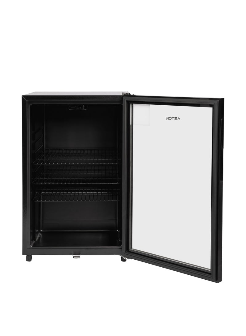 Aston Beverage cooler, Glass Door, 136 Liters, 4.8 Cu.Ft, with Lock, Black - ASBC137KG - Image 2
