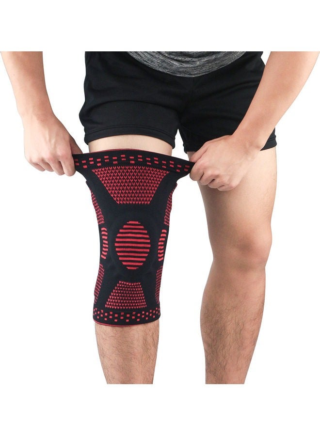 Generic Pair of Knee Braces Support Protector Knee Pad Compression Sleeve Non-Slip for Men Women Hiking Soccer Basketball XL - Image 1