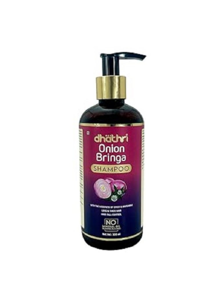 Dhathri Onion Shampoo | Promotes hair growth and controls hair fall Onion Bhringrahj Shampoo to soot - Image 1
