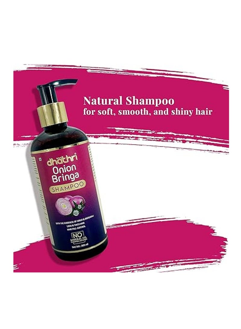 Dhathri Onion Shampoo | Promotes hair growth and controls hair fall Onion Bhringrahj Shampoo to soot - Image 2