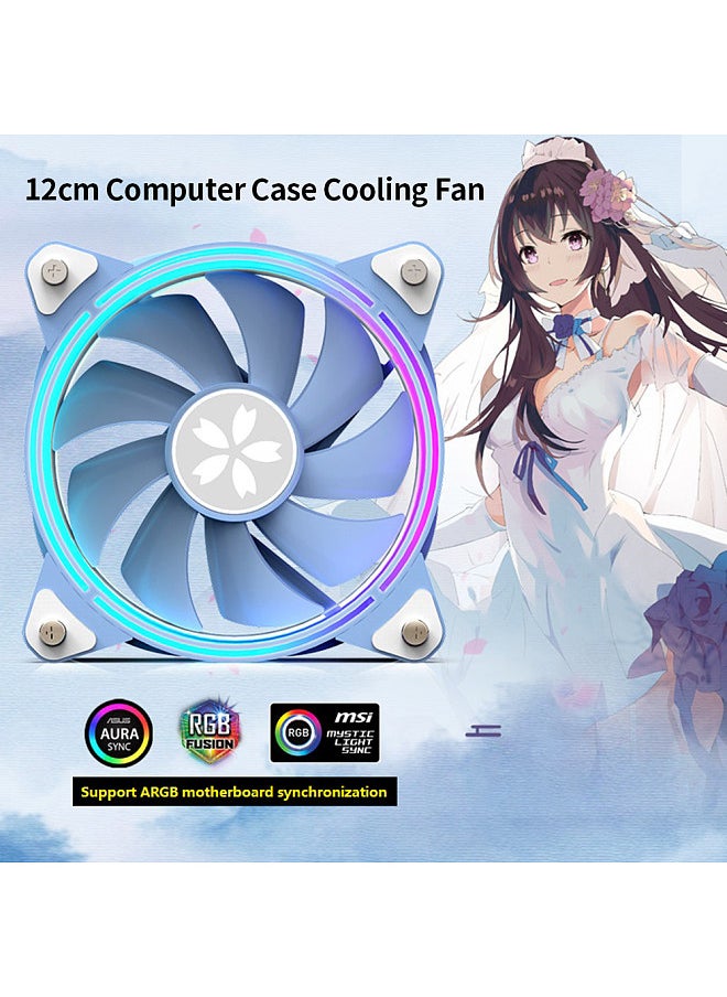 yeston Computer Case Radiator 12cm Cooling Fan Hydraulic 4Pin Fan Plug 1800RPM Fan Speed Support ARGB Motherboard Synchronization  - Image 5