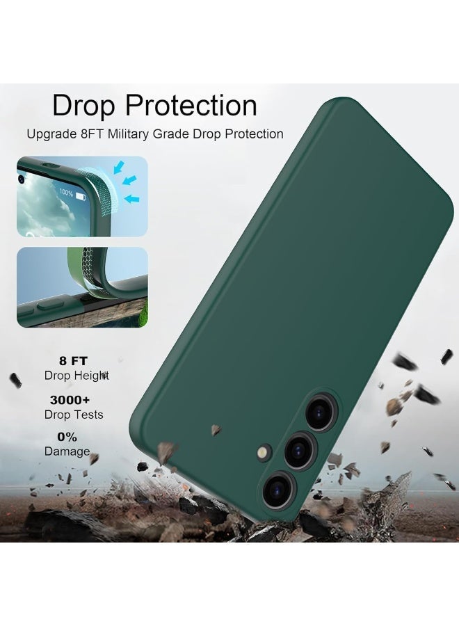 Samsung Galaxy A57 Case, Slim Fit Soft TPU Silicone Matte Back Cover, Green - Image 3