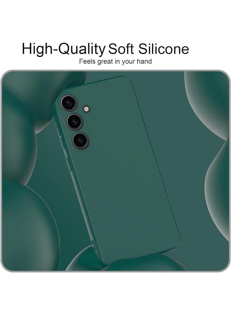 Samsung Galaxy A57 Case, Slim Fit Soft TPU Silicone Matte Back Cover, Green - Image 2