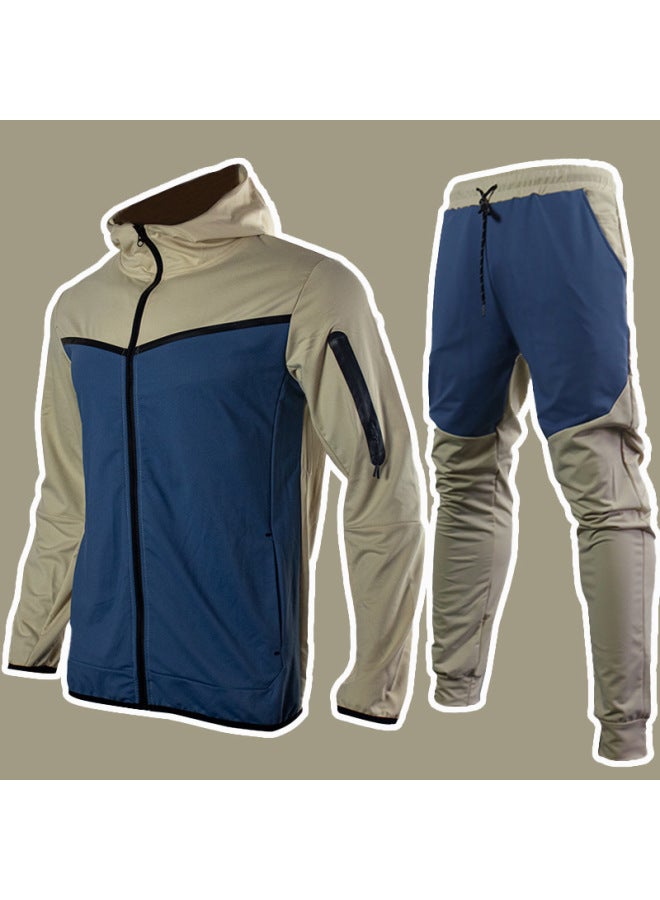 Trendy Men's Suits, Spring And Autumn Sportswear, Casual Jackets And Sweatshirts, Two-piece Set - Image 1