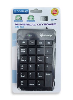 Gigamax Wired Usb Number Pad Numerical Keyboard (23 Keys, Black)  - Image 1