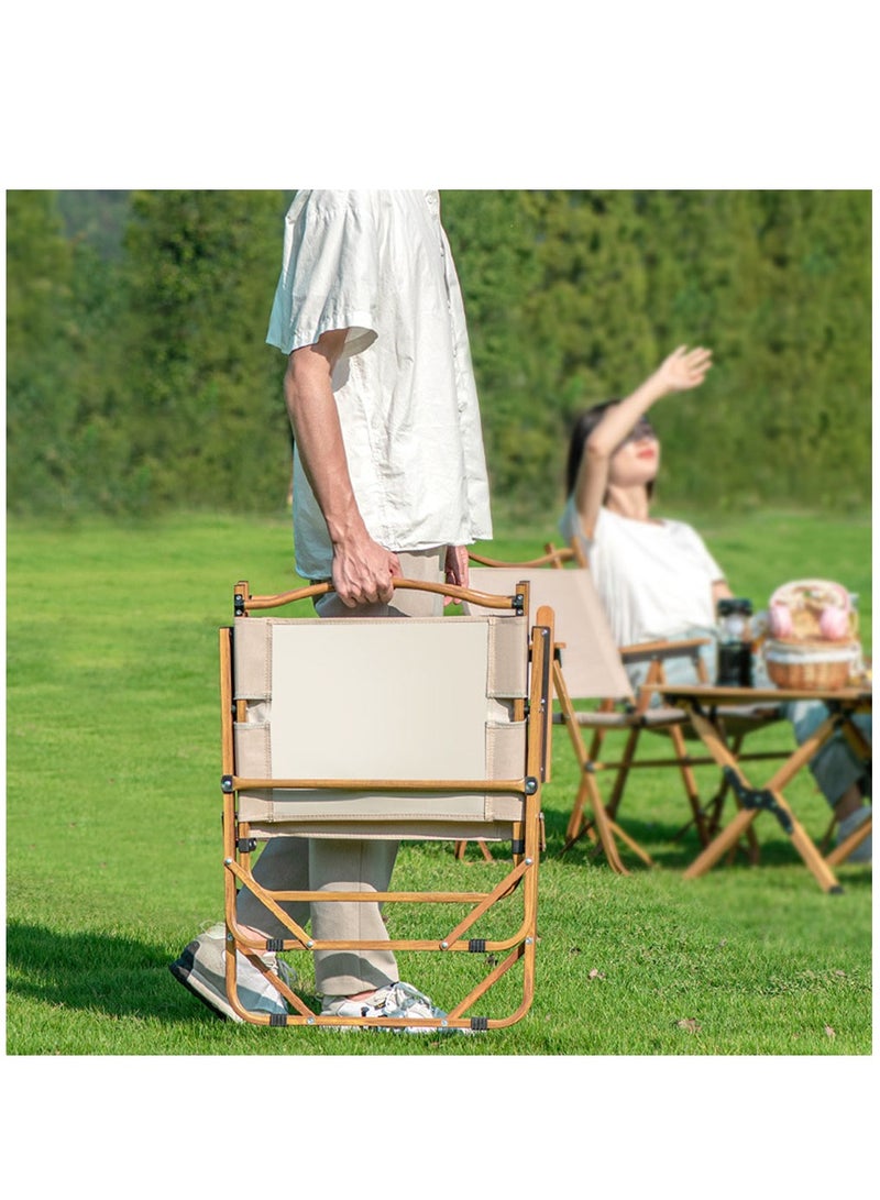 Arabest Lightweight Camping Chairs | Portable Folding Chair | Beach Chairs | Stylish Design with Wood Handles | Heavy Duty 220 lbs | Ultralight 5 lbs | Picnic, Concerts, BBQ - Image 5