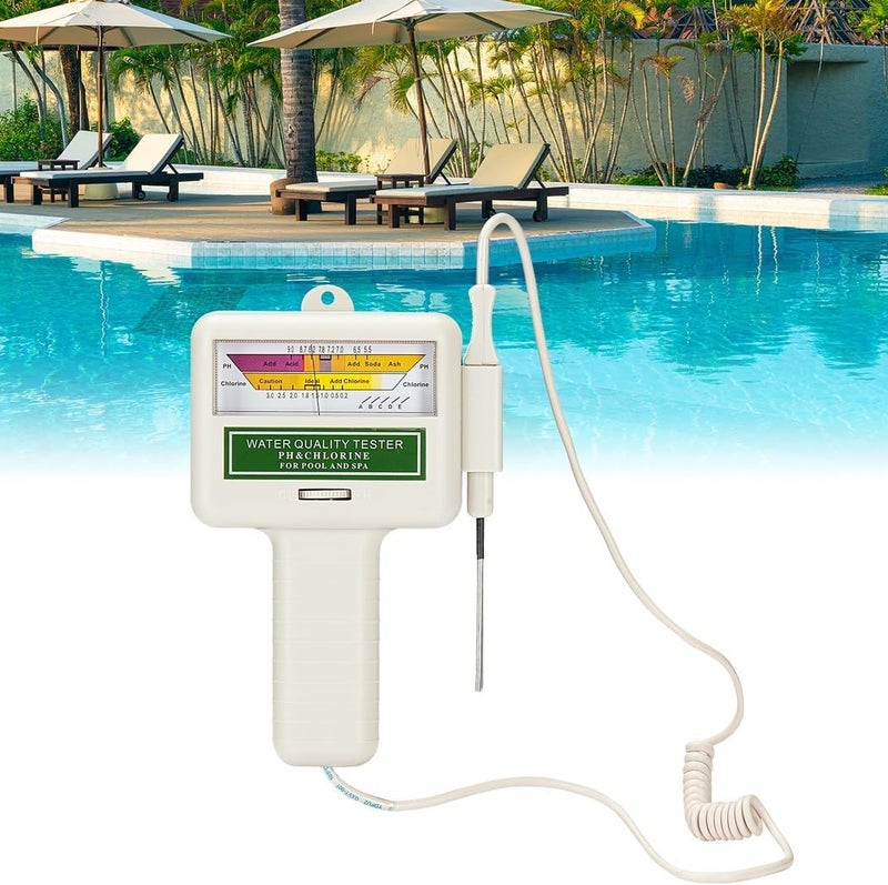 Portable Water Quality Tester, 2-in-1 Ph & Chlorine Monitoring Device for Pools, Spas, Aquariums, Drinking Water Analysis - Image 1