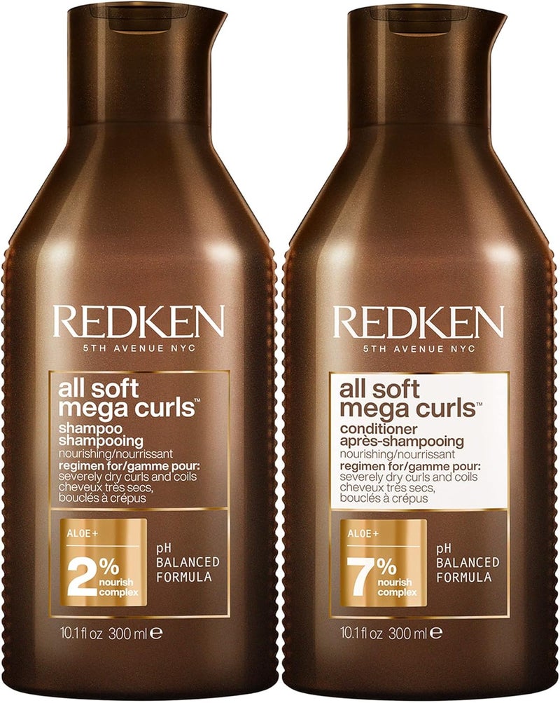 Redken DUO All Soft Mega Curl Shampoo 300ml All Soft Mega Curl Conditioner 300ml
