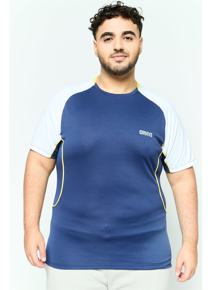 Men Sportswear Fit Short Sleeve Training T-shirt, Navy and White - pzsku/Z208286791B2C34215926Z/45/_/1737642062/2aee6b18-e23d-4c64-bef9-a8aafdd35e77