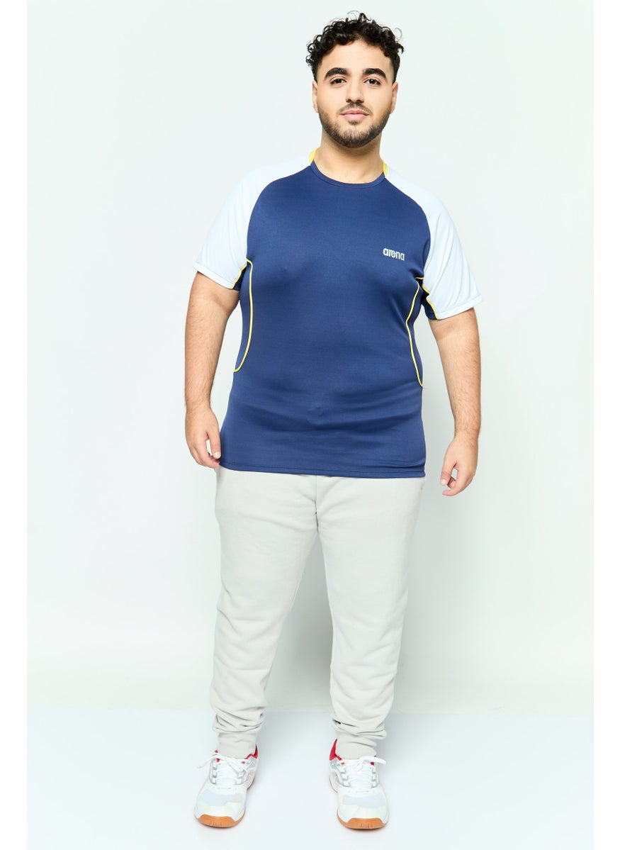 Men Sportswear Fit Short Sleeve Training T-shirt, Navy and White - pzsku/Z208286791B2C34215926Z/45/_/1737987061/469e3c47-94f2-4caf-b863-dec3d894f928