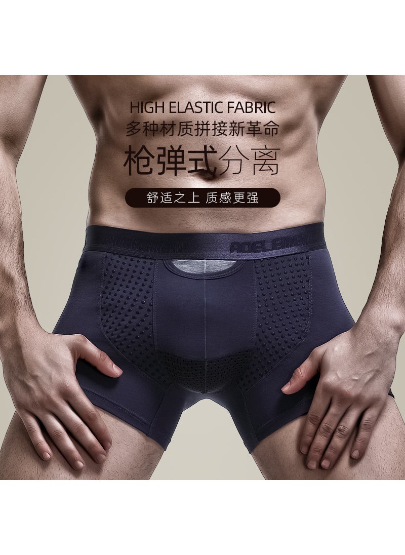 Generic - Mens Scrotal Support Ice Silk Underwear Sapphire Blue - Image 1